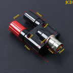 1PC Q9 BNC Adapter BNC Banana To Two Dual 4mm Banana Male Female Jack Coaxial Connector BNC Tee Type 3Way Splitter RF Adapter