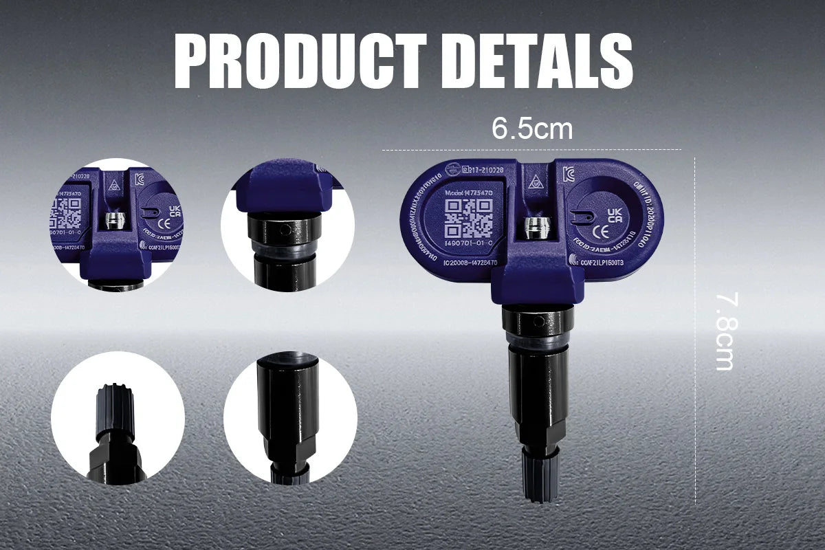 1/4PCS Tire Pressure Monitoring Sensor TPMS 149070101C For Tesla Model 3 S X Y Compatible With 149070101A,149070101B 24GHz