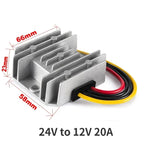 24V to 12V 3A -60A Reliable DC to DC Converter Step Down Voltage Regulator 24 Volt to 12 Volt Buck Supply Module for Cars Solar