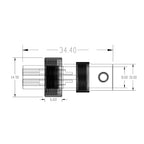 Viborg GX16 GX12 2Pin Female L88-93 Circular Aviation Socket Plug Wire Panel Connector with Plastic Cap Connector 5A 125V