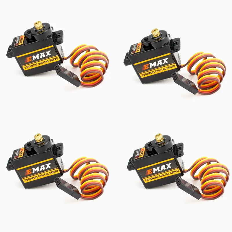 EMAX ES08MDII 13g Metal Gear Mini Digital Servo 4V to 6V 2kg Futaba JR Plug for RC Airplane Helicopter Fixed Wing