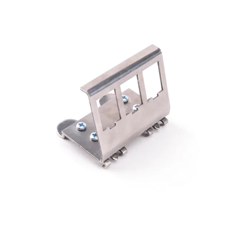 Linkwylan Keystone Frame Holder for DIN Rail Mounting Plate Electrical Distribution Box DIN-Rail Adapter 1/2/3/4/8-Ports