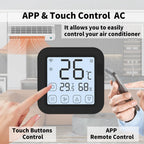 Thermometer Hygrometer With Tuya Temperature Humidity Sensor and AC Remote Backlight Support Work With Yandex Alexa SmartLife