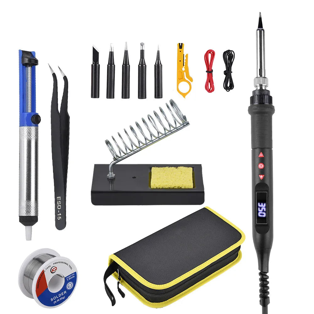 JCD 908U Soldering Iron Kit LCD Display 80W Intelligent Switch Adjustable Temperature Portable Soldering Iron 220V/110V Welding
