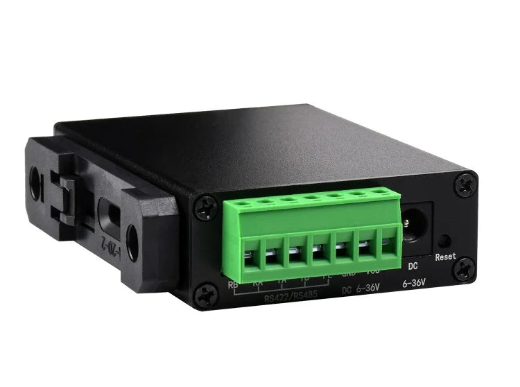 RS232/485/422 TO POE ETH (B) Waveshare Rail-Mount Serial Server,Ethernet Module, TCP/IP to serial, Function Optional