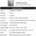 WitMotion WT931 (XYZ, Return Rate 500H) AHRS MPU9250 9-axis Accelerometer, Electronic Gyroscope, Angle, Magnetometer, for Arduin
