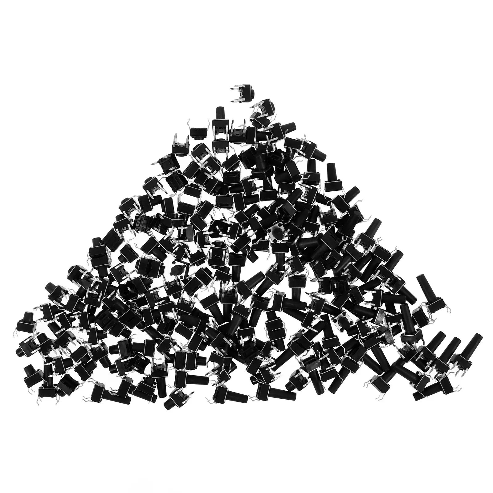 200Pcs Momentary Tactile Push Button 4 Pin Assortment Kit Breadboard Electronic Circuit Prototyping Repair