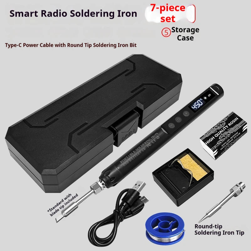 KANOYU Wireless solder iron usb charging portable digital display intelligent lithium battery for small home maintenance