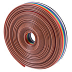 5m Rainbow Ribbon Cable 10 Way Flat Color Wire Flexible Electrical Connection Cable