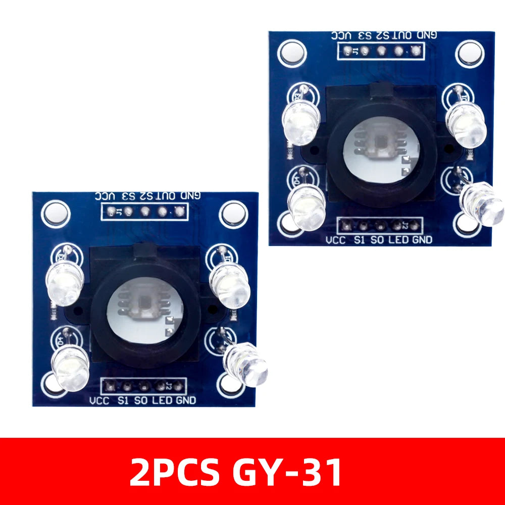 1~5PCS EGBO Color sensor GY-31  TCS230 TCS3200 Color Recognition Sensor Detector Module DC 3-5V Input