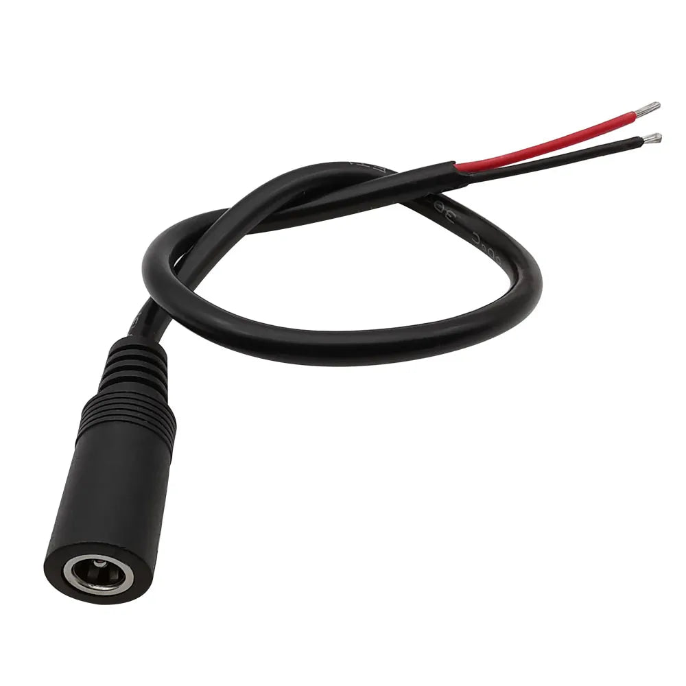 1/2/5Pcs 5.5mm x 2.1mm DC Power Connector DC Male Plug Female Jack 18AWG Cable Wire for 3528 5050 LED CCTV Camera
