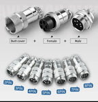 5/10/20 Set GX12 GX16 GX20 Docking Connector 2 3 4 5 6 7 8 9 10 12 14 15 Pin Male Female Aviation Plug Socket Circular Connector