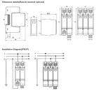 GEYA GSP9 DC Surge Protector PV SPD 600V 1000V 20KA 40KA SPD 2P 3P Surge Protective Device Lightning Protection
