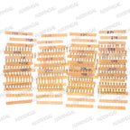 300PCS Resistor Kit 1W 5% 30values X 10PCS Carbon Film Resistance 0.1-750 ohm Set