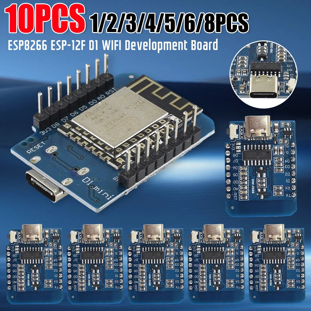ESP8266 ESP-12F ESP12 CH340G WeMos D1 Mini Module Nodemcu D1 Mini WiFi Development Board Micro USB 3.3V Based On Digital Pin