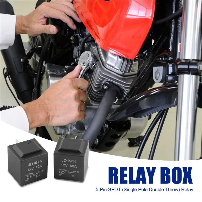 M93K-10 Pcs 5 Pin 12V Relay Switch (SPDT) (30/40 Amp) 12 Volt Automotive Relay For Automotive Fans