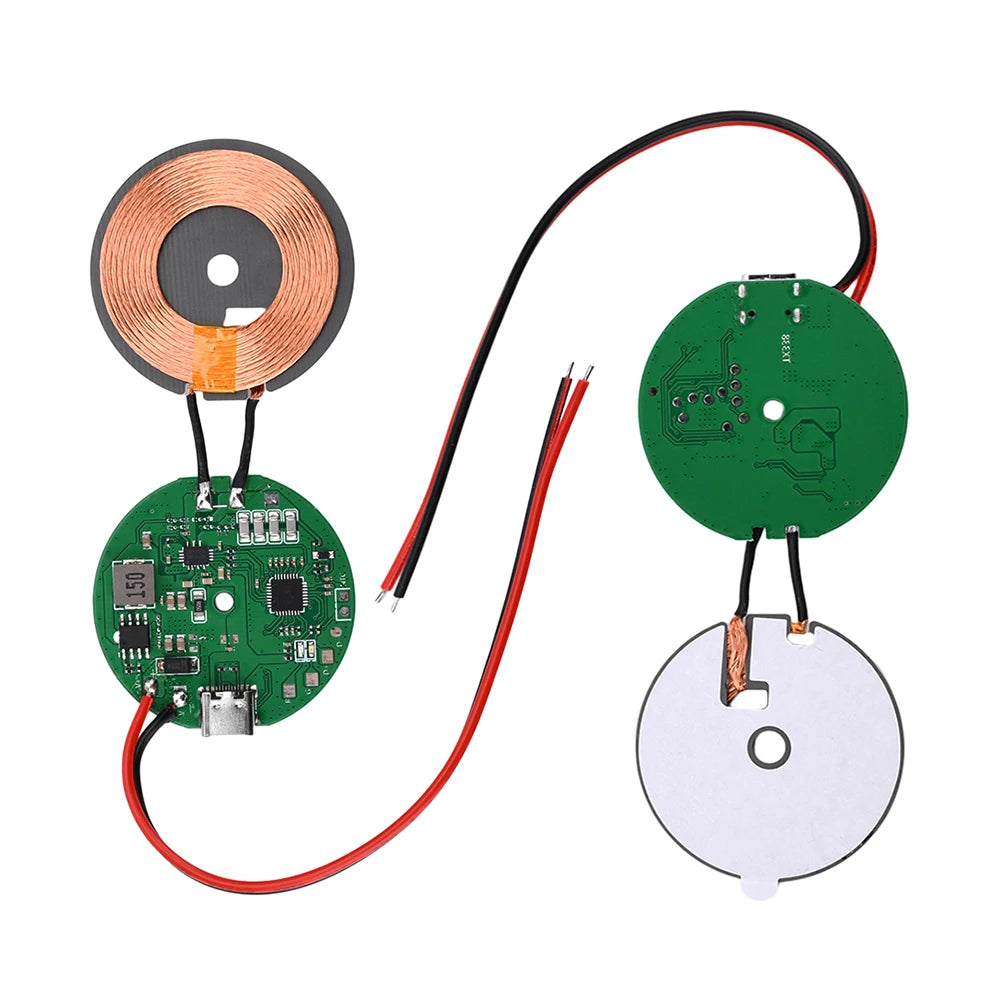 Type-C High Power Fast Charging Module DC 5V 9V 12V 20W Wireless Charger Transmitter Circuit Coil Charger Board