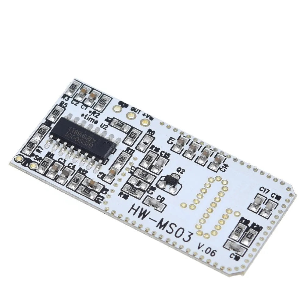 TZT High Performance Motion Sensor Module Radar Motion Sensor HW-MS03 2.4GHz to 5.8GHz Microwave Radar Sensor Module for Arduino