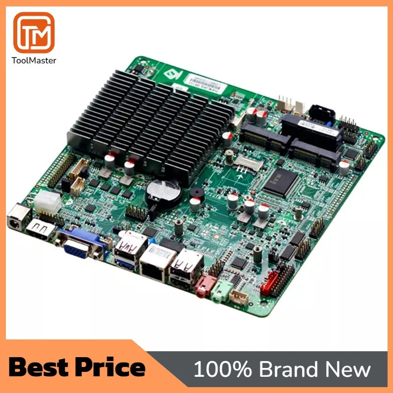 【New Arrival】Gaming PC Motherboards X86 Mini Fanless ITX Motherboard Single Board Computer Linux With Quad Core J1900 Processor