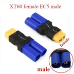 EC5 Male Female to XT60 XT90 Deans T Plug Male Female No Wire Connector Plug Adapter for RC FPV Vehicle Lipo Battery Esc