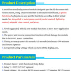 DC 5V 12V 24V 10A Adjustable Time Delay Relay Module LED Digital Timming Relay Timer Delay Trigger Switch Timer Control Switch