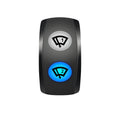 WINDSHIELD WIPER Rocker Switch DPDT 3 Position 2 In 1 Window Washer Switch 12V 20A Waterproof for CARS BOAT BUS RV SUV ATV UTV