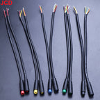 JCD M6 M8 2/3/4/5/6Pin Core 6mm Male Female Julet Electric Ebike Butt Plug Connector Cable Signal Sensor Waterproof Scooter Wire