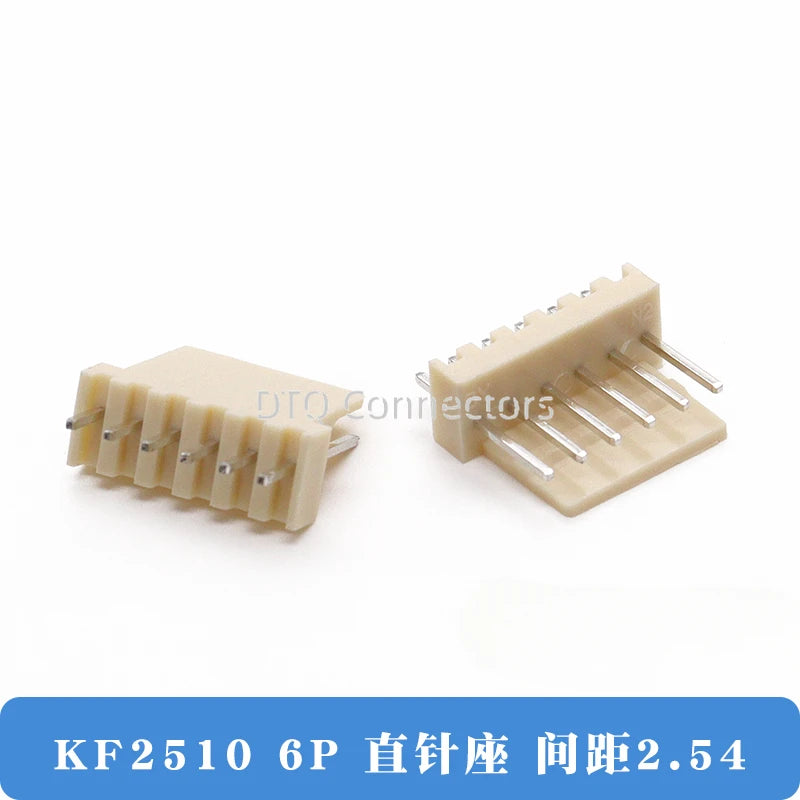 50/100PCS KF2510 connector straight pin socket bent pin socket 2.54MM 2A 3AW 4 5 6 8 10 12P