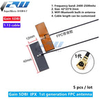 5 Pcs/Lot  WiFi 2.4G High Gain Built-in Flexible FPC Soft Antenna ZigBee Bluetooth Module Ipx Patch Antenna IPX to FPC Antenna