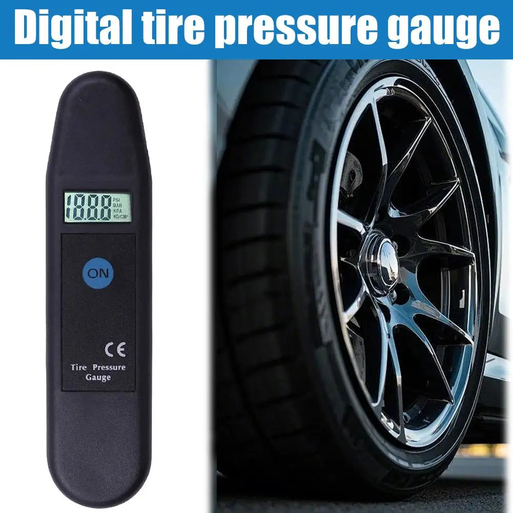 Digital Auto Tire Tyre Air Pressure Gauge Meter LCD Display Manometer Barometers Tester PSI/KPA/BAR/KG/CM2 Detector for Car