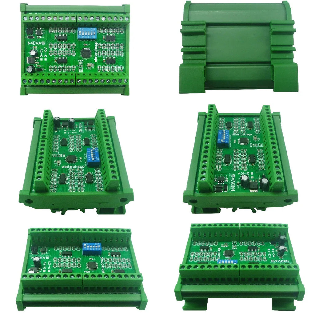 Modbus 16CH Differential Voltage Collector 0-5V 0-10V RS485 Analog Input Module for LI-ON LI-PO NIMH Lifepo4 Battery Measurement