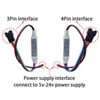 DC5-24V SP002E Mini LED Controller 3Pin/4Pin Addressable for WS2813 WS2815 RGBIC LED Strip Light 2048 Pixels