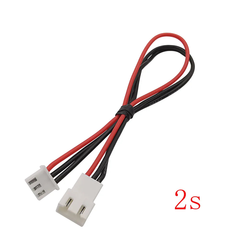 5Pcs XH 2.54mm JST Male to Female Connector 2S 3S 4S 5S 6S 7S 8S Lipo Balance Wire Extension Charged Cable Lead Cord