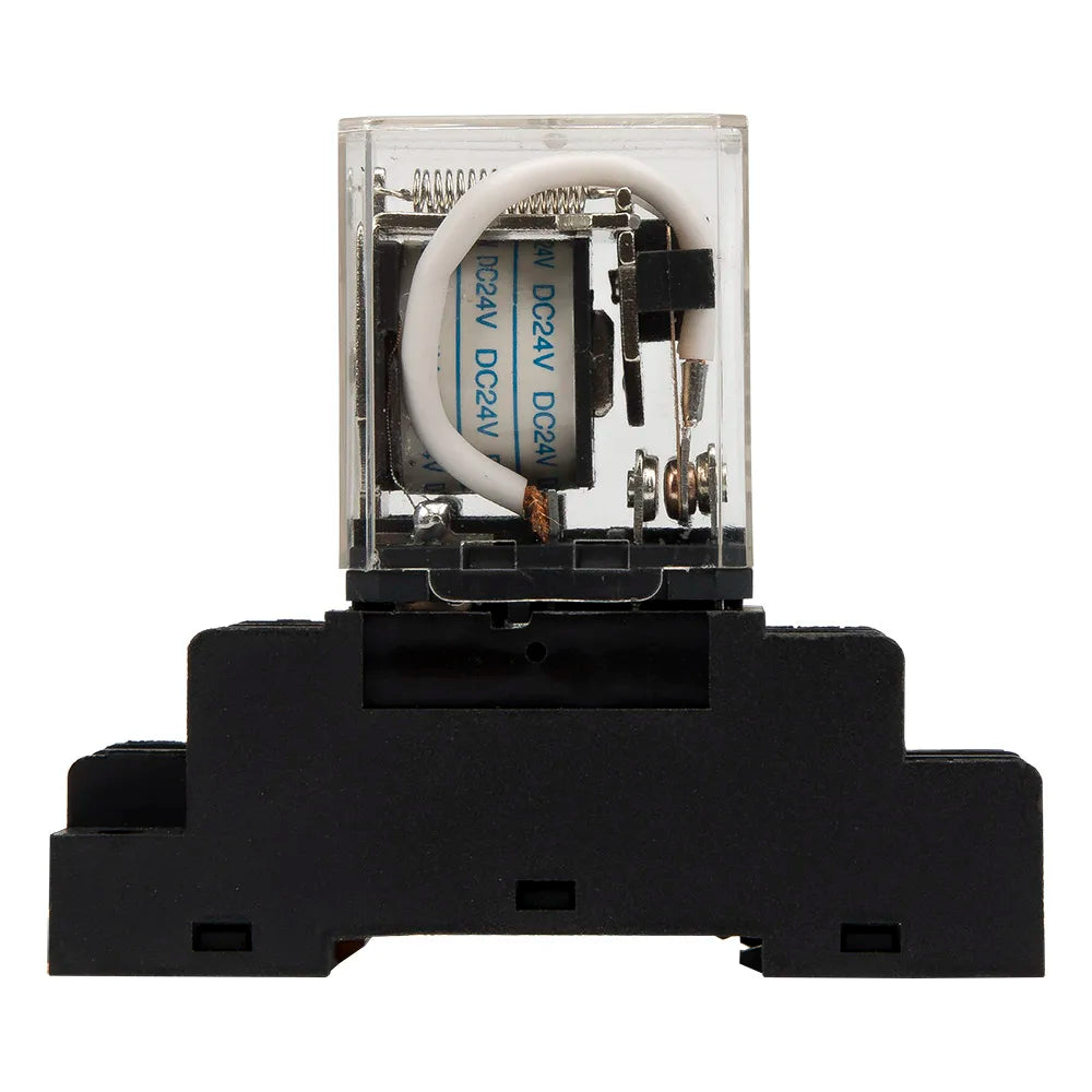 JQX-30F 30A electromagnetic relay with socket base DPDT high power relay JQX-30F-2Z AC 220V 110V DC 24V 12V