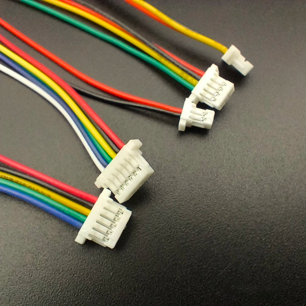 10/20Pcs JST SH1.0 SH 1.0mm Wire Cable Connector 2/3/4/5/6/7/8Pin Terminal Plug Electronic Line 28AWG 10cm Single/Double Head