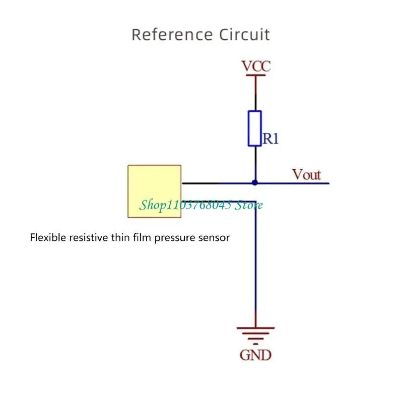 Thin Film Pressure Sensor DF9-40 Force Sensitive Resistor Force Sensor for Detect and Measure A Relative Change in Force