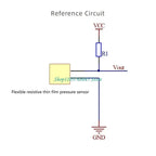 Thin Film Pressure Sensor DF9-40 Force Sensitive Resistor Force Sensor for Detect and Measure A Relative Change in Force