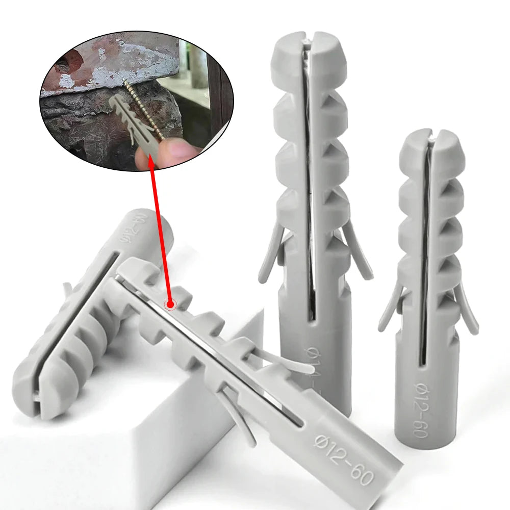 M5 M6 M8 M10 M12 M14 Plastic Expansion Tube Pipe Anchor Wall Plug Anchors Applicable To Self-tapping Screws Wall Anchors Plug