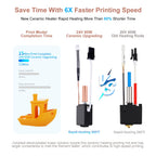 Upgrade Hotend Kit for Anycubic Kobra2 Thermistor Heater Cartridge 0.4mm Print Hot End for Kobra 2 Plus/Neo/Kobra 2 3D Printer