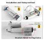 Electric Linear Actuator 12V/24V DC Motor 400mm Stroke Linear Motion Controller 100/300/500/700/1000/1200/1500N