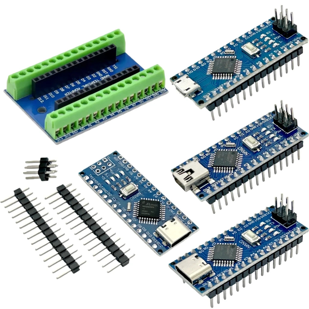 Arduino Nano V3.0 Development board ATMEGA328PB Controller Module 16Mhz With the bootloader compatible and Nano expansion board