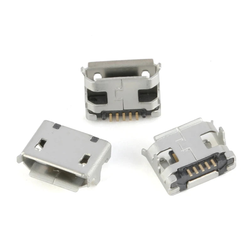 12Models 120pcs Micro USB 5Pin SMD DIP smd Socket Connector Micro USB Type B Female Placement  SMD DIP Socket Connector