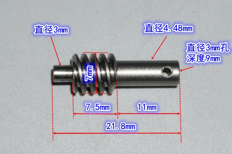 3v 6v DC N20 Mini Micro Metal Gear Motor 3mm Shaft Worm Gear Reduction Motor Model Aircraft Folding Landing