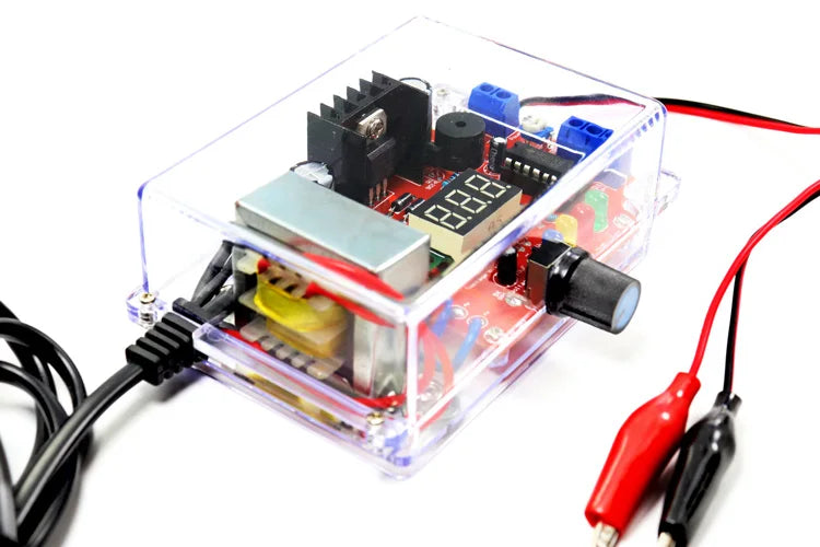 Electronic DIY LM317 Adjustable Voltage Regulated Kit DC Step-down Power Supply Making Parts With Case Soldering Assembly 220V