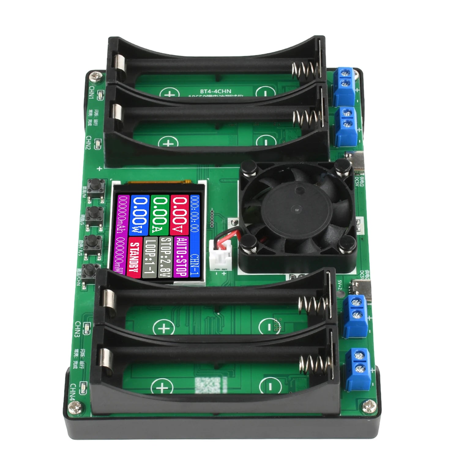 Battery Tester LCD Display Universal Battery Checker Analyzer Charger for 18650 Batteries 4 Channel Internal Resistance Tester