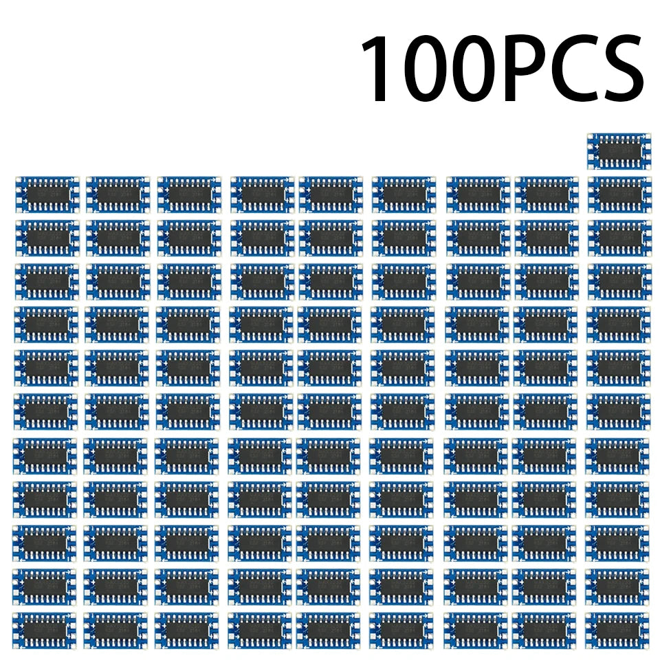 1-100PCS MAX3232 RS232 to TTL Converter Module – 3.3V/5V Compatible, Mini Serial Level Shifter for Arduino