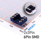5/50 Pcs 2.54MM Pitch SMD DIP IC Socket Contact Clip Surface Mount Machined Receptacle 4 6 8 10 12 14 16 18 20 24 Pin Row 7.62mm