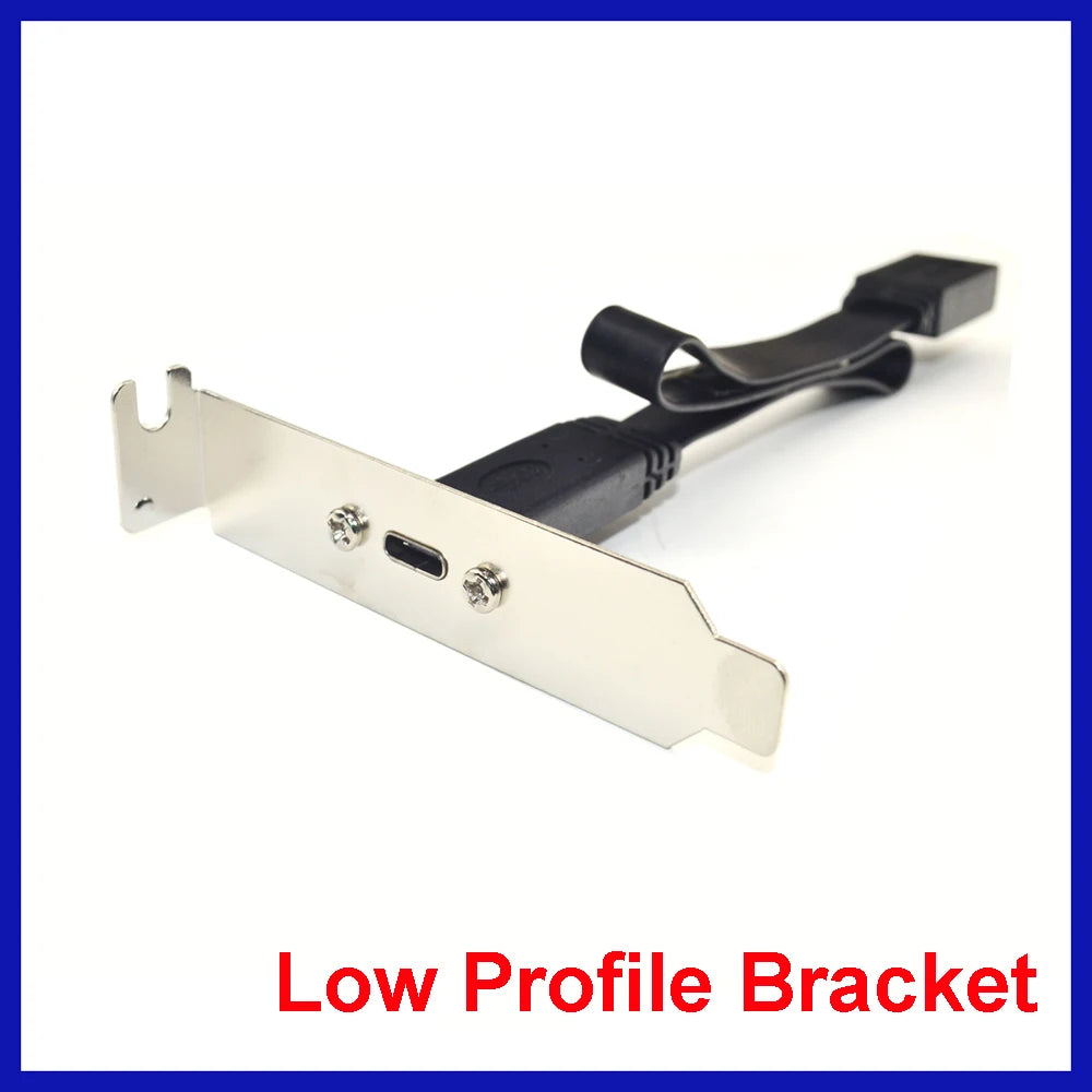 50cm USB 3.1 Front Panel Header Type-E To USB-C Type C Female Connector Extension Wire Cable +Panel Mount Screw Type E Connector
