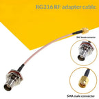 SMA to BNC Plug Adapter 1Pcs RP-SMA Male Female Plug with Nut Bulkhead Jack High Performance for CCTV Camera