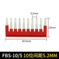 2/3/4/5/10 Seats Terminal Strip Jumper Plug-in Fixed Bridge PT ST UT DIN Rail Terminal Blocks center connection bar Accessories